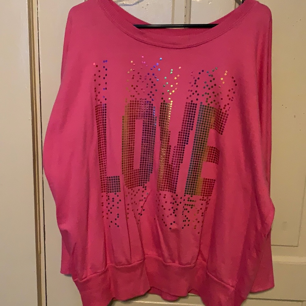 Pink sweatshirt